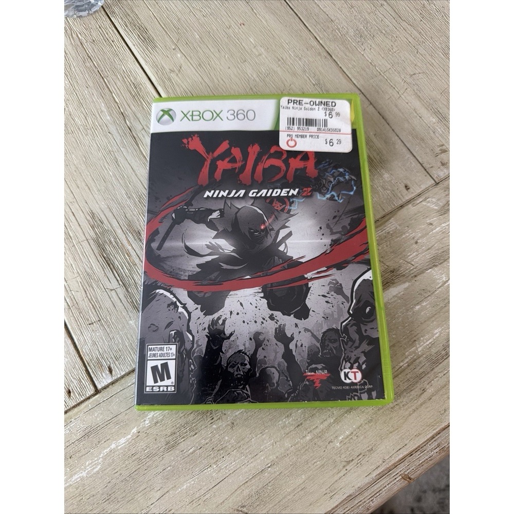 Yaiba Ninja Gaiden Z Xbox 360 Complete with Mini Comic Book & Soundtrack - USED